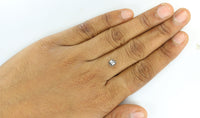 Natural Loose Diamond Emerald Black Grey Salt And Pepper Color I3 Clarity 4.50 MM 0.45 Ct KDL7606
