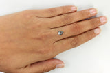 0.87 Ct Natural Loose Diamond Coffin Black Grey Salt And Pepper Color I3 Clarity 6.40 MM KDL7838