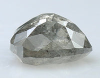2.04 Ct Natural Loose Diamond Heart Black Grey Salt And Pepper Color I3 Clarity 9.50 MM KDL7839