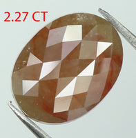 2.27 Ct Natural Loose Diamond Oval Grey Brown Color I3 Clarity 9.60 MM KDL7876