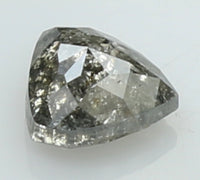 0.50 Ct Natural Loose Diamond Heart Grey Salt And Pepper Color 4.85 MM KDL7880