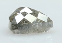 0.50 Ct Natural Loose Diamond Heart Grey Salt And Pepper Color 4.85 MM KDL7880