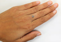 0.50 Ct Natural Loose Diamond Heart Grey Salt And Pepper Color 4.85 MM KDL7880