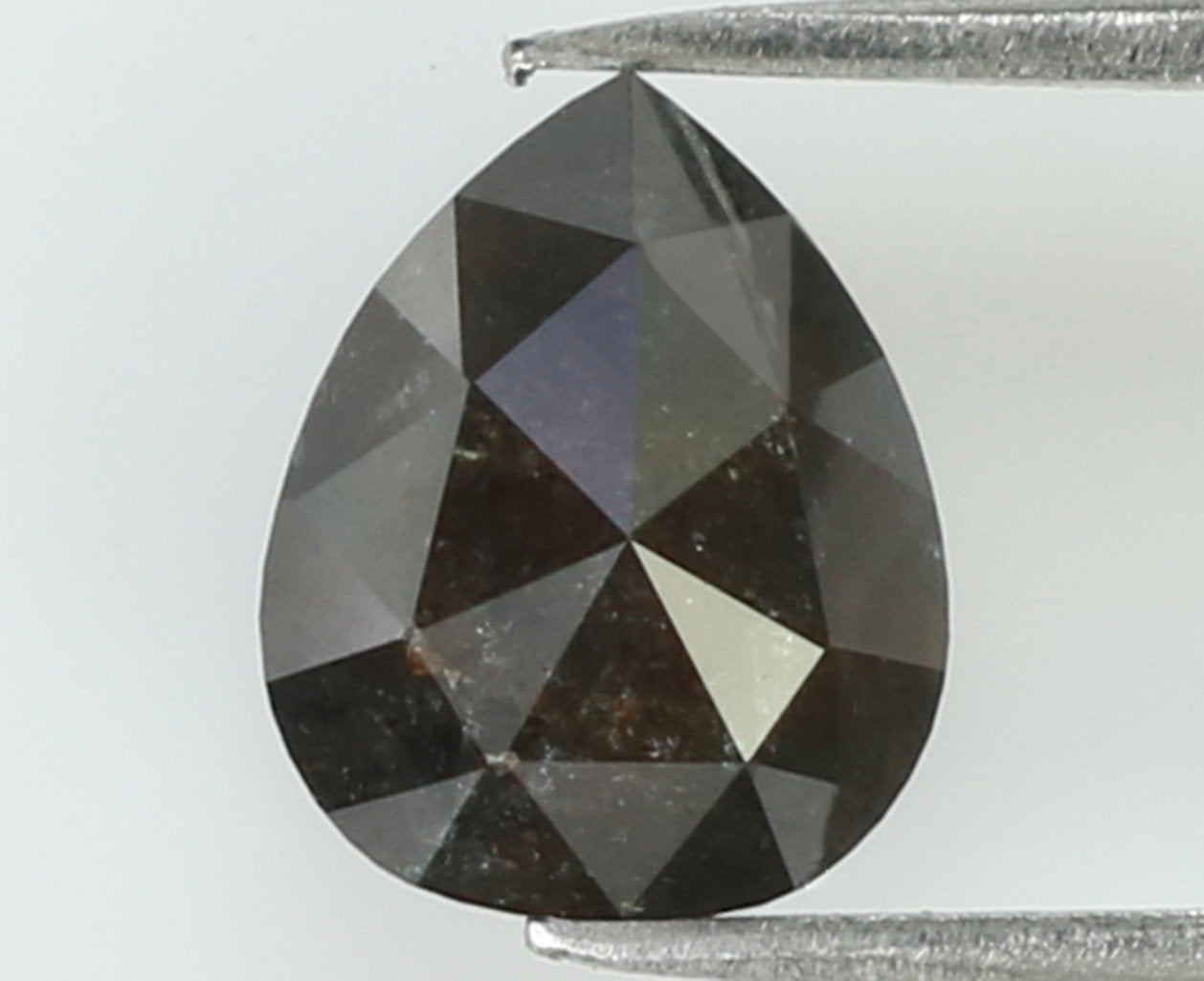 1.17 Ct Natural Loose Diamond Pear Black Grey Color 6.90 MM KDL7903