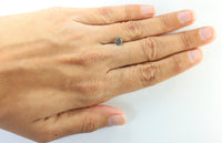 0.58 Ct Natural Loose Diamond Round Black Grey Salt And Pepper Color I3 Clarity 5.00 MM KDL7918