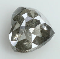2.04 Ct Natural Loose Diamond Heart Black Grey Salt And Pepper Color I3 Clarity 9.50 MM KDL7839