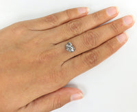 2.04 Ct Natural Loose Diamond Heart Black Grey Salt And Pepper Color I3 Clarity 9.50 MM KDL7839
