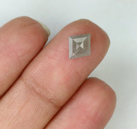 1.00 Ct Natural Loose Diamond Kite Grey Color I3 Clarity 9.10 MM KDL7955