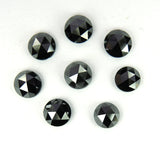 Natural Loose Diamond Round Rose Cut Black Color I3 Clarity 6.00 MM 1 Pcs Q44