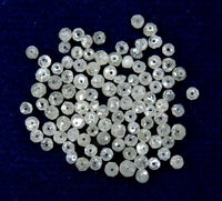 Natural Loose Diamond Round Beads Fancy Ice Gray Color I1 I3 Clarity 1.50 to 3.10 MM 10 Pcs Lot Q51-1