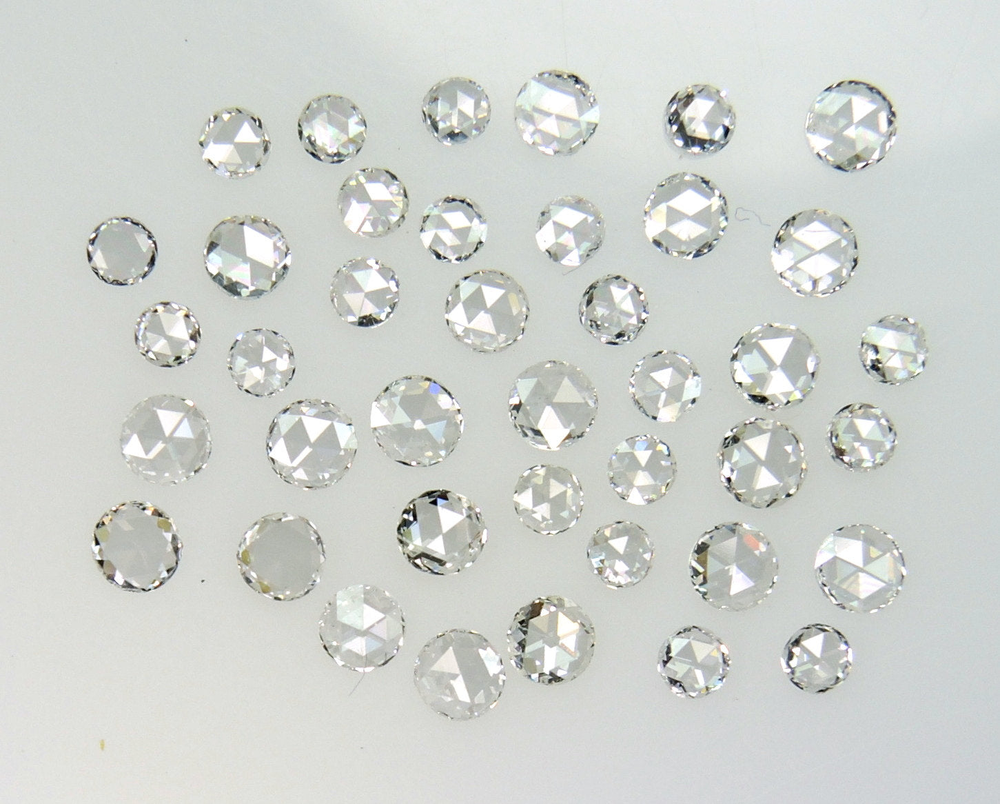 Natural Loose Diamond Round Rose Cut White G H Color VS1 VVS1 Clarty 2.00 to 3.00 MM 5 Pcs Lot Q110