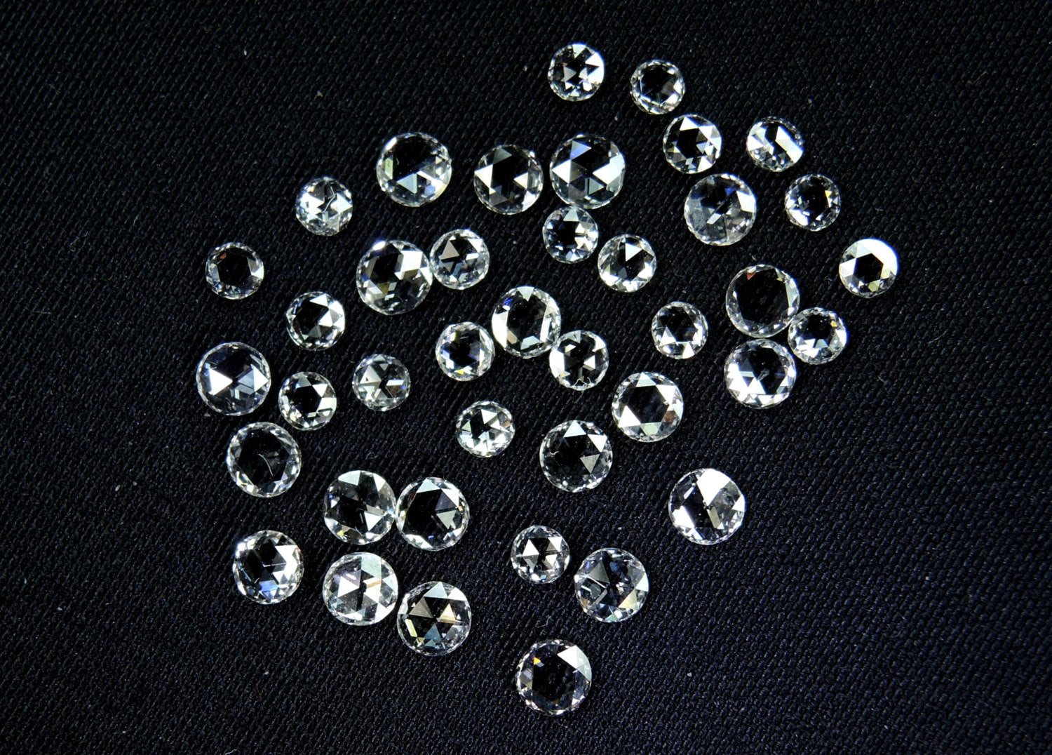 Natural Loose Diamond Round Rose Cut White G H Color VS1 VVS1 Clarty 2.00 to 3.00 MM 5 Pcs Lot Q110