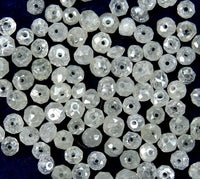 Natural Loose Diamond Round Beads Fancy Ice Gray Color I1 I3 Clarity 1.50 to 3.10 MM 10 Pcs Lot Q51-1