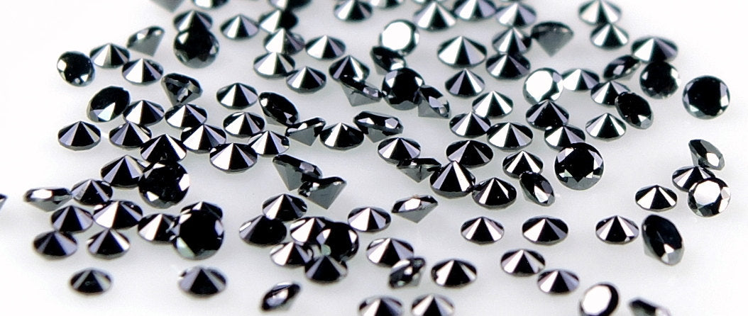 Natural Loose Diamond Round Brilliant Cut Black Color I3 Clarity 0.50 Ct Lot Q35