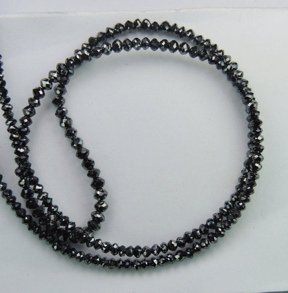 Natural Loose Diamond Black Bead Round I3 Clarity 1.50 To 2.50 MM 14.00 Ct Q67