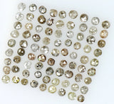 Natural Loose Diamond Round Fancy Brown Mix Color I1 I3 Clarity 1.00 Ct Lot Q54